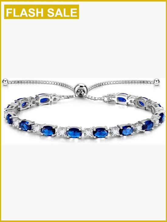 Jewelry - Sterling Silver Tennis Bracelet Adjustable Bolo Design Fine Jewelry Gift